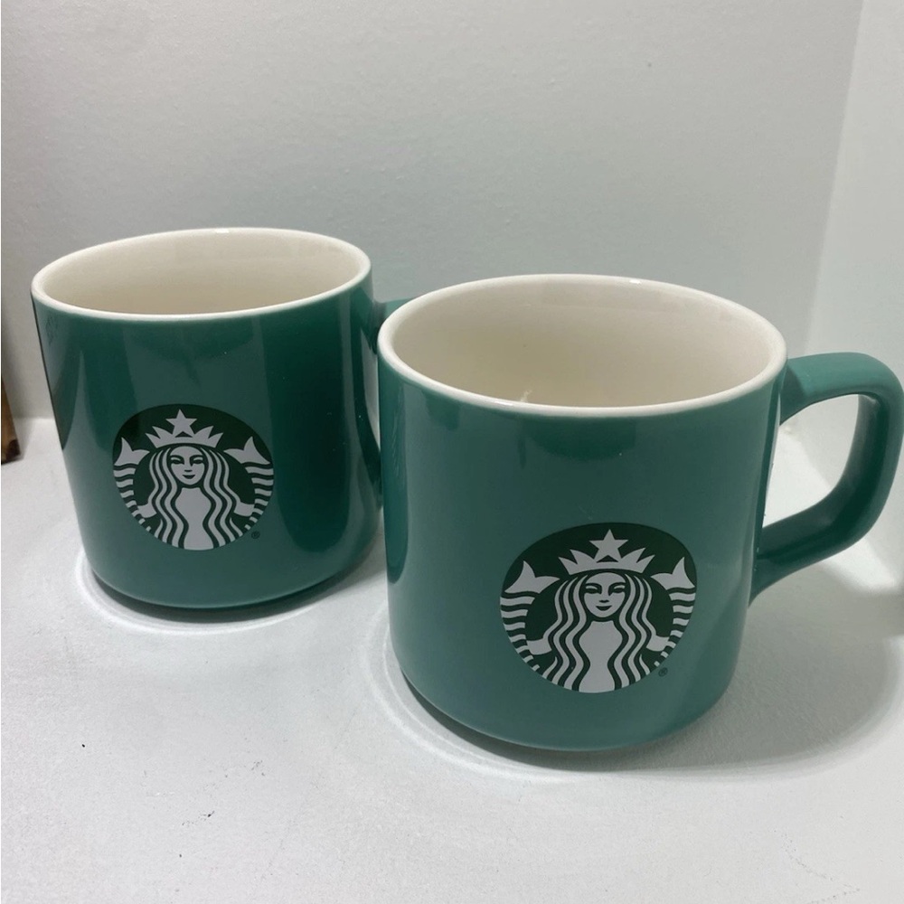 Starbucks Teal Ceramic Mug
